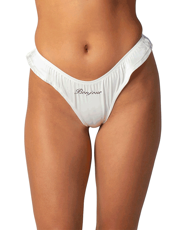 Custom Embroidered Silk Cheeky G