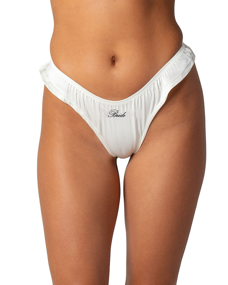 Bride Embroidered Silk Cheeky G